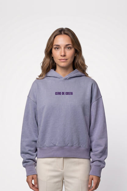 SUDADERA LILA-TIZA/MORADO "PORTUGAL MOLEDO" CON CAPUCHA – foto 3