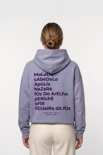 SUDADERA LILA-TIZA/MORADO "PORTUGAL MOLEDO" CON CAPUCHA – foto 4