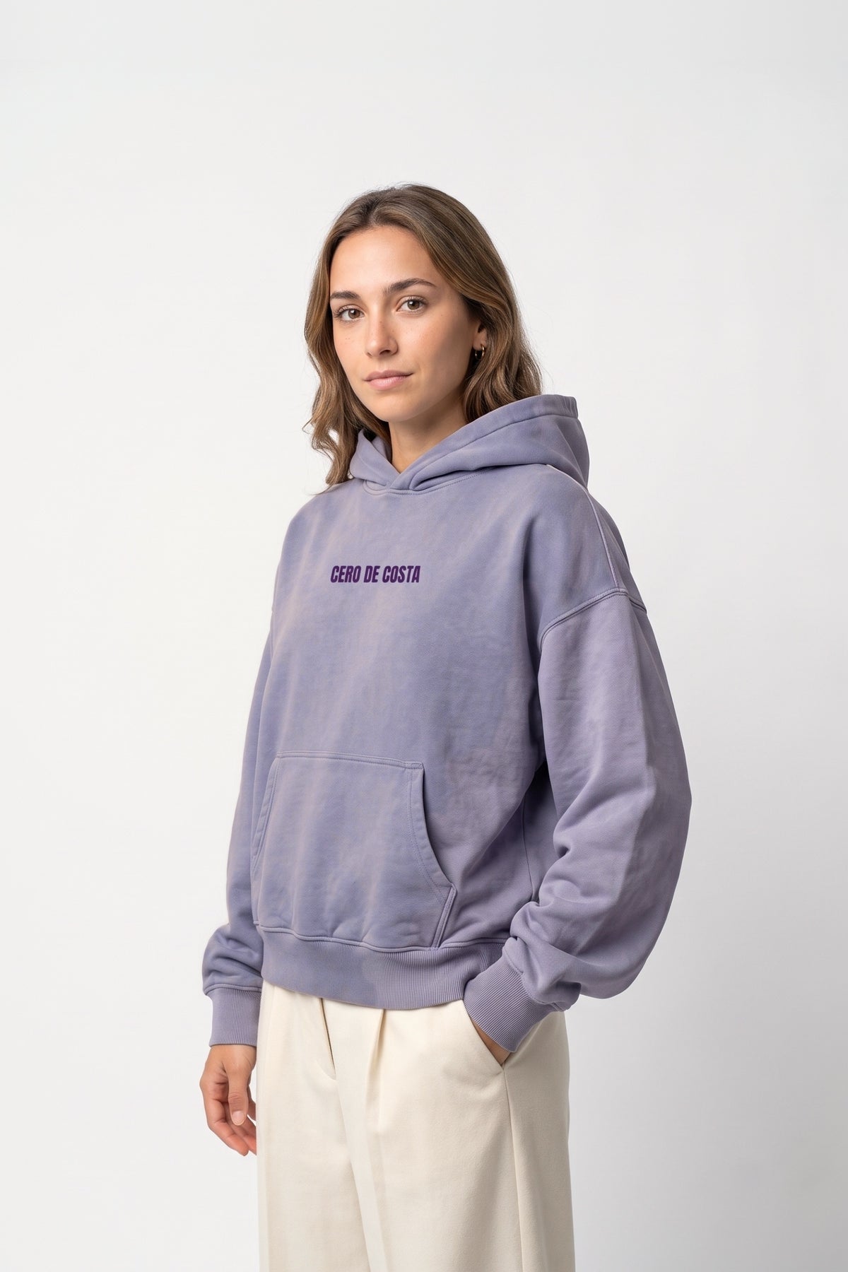 SUDADERA LILA-TIZA/MORADO "PORTUGAL MOLEDO" CON CAPUCHA – foto 6