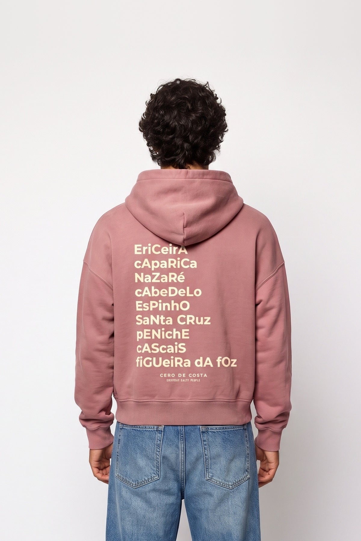 SUDADERA ROSA/CREMA "PORTUGAL ERICEIRA" CREMALLERA CORTA – foto 2