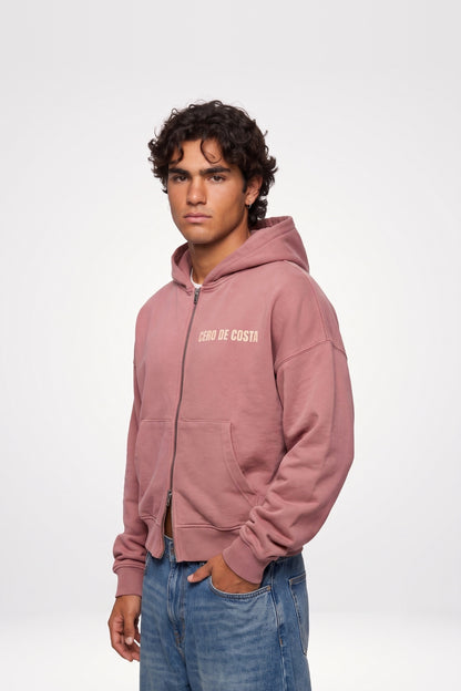 SUDADERA ROSA/CREMA "PORTUGAL ERICEIRA" CREMALLERA CORTA – foto 5