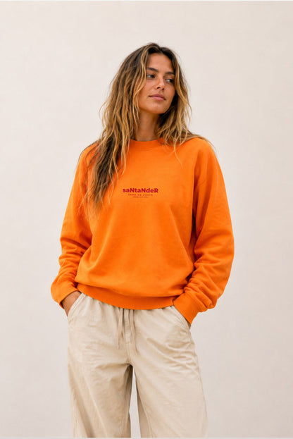 SUDADERA CORAL/ROJO "SANTANDER"