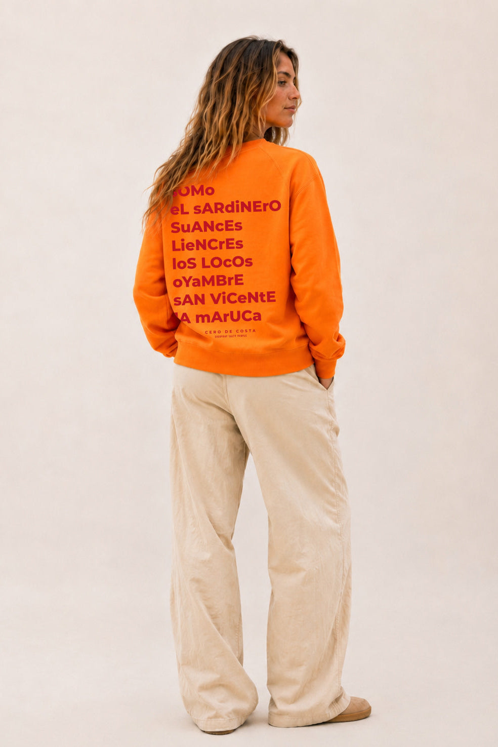 SUDADERA CORAL/ROJO "SANTANDER"