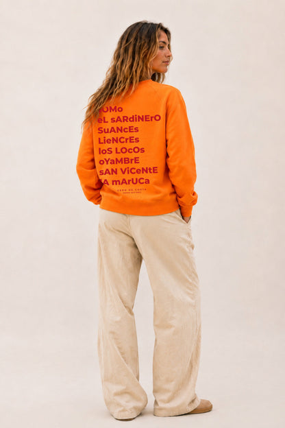 SUDADERA CORAL/ROJO "SANTANDER"