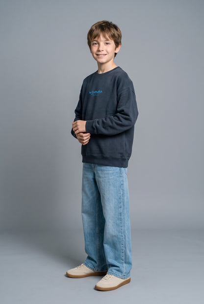 SUDADERA ANTRACITA/AZUL "LA CORUÑA" – foto 5