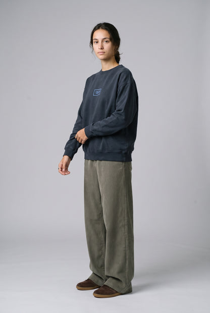 SUDADERA ANTRACITA/CELESTE "CDC GRANDE" LOGO – foto 5