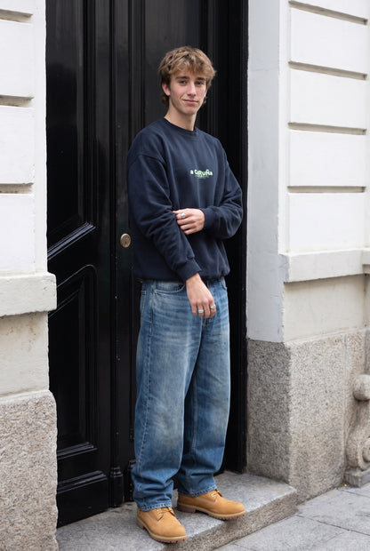 SUDADERA ANTRACITA/VERDE-FLÚOR "A CORUÑA" – foto 5