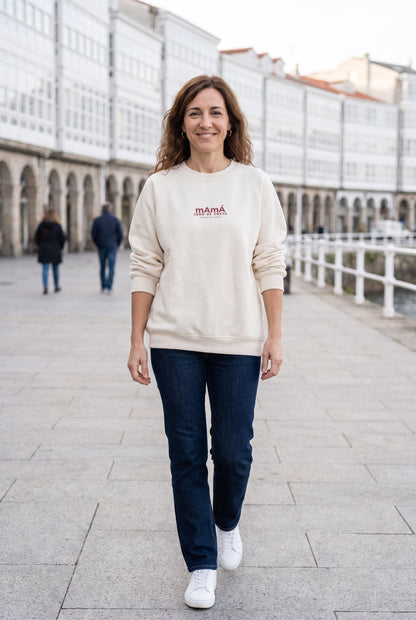 SUDADERA BLANCO/ROSA "MAMÁ" – foto 5