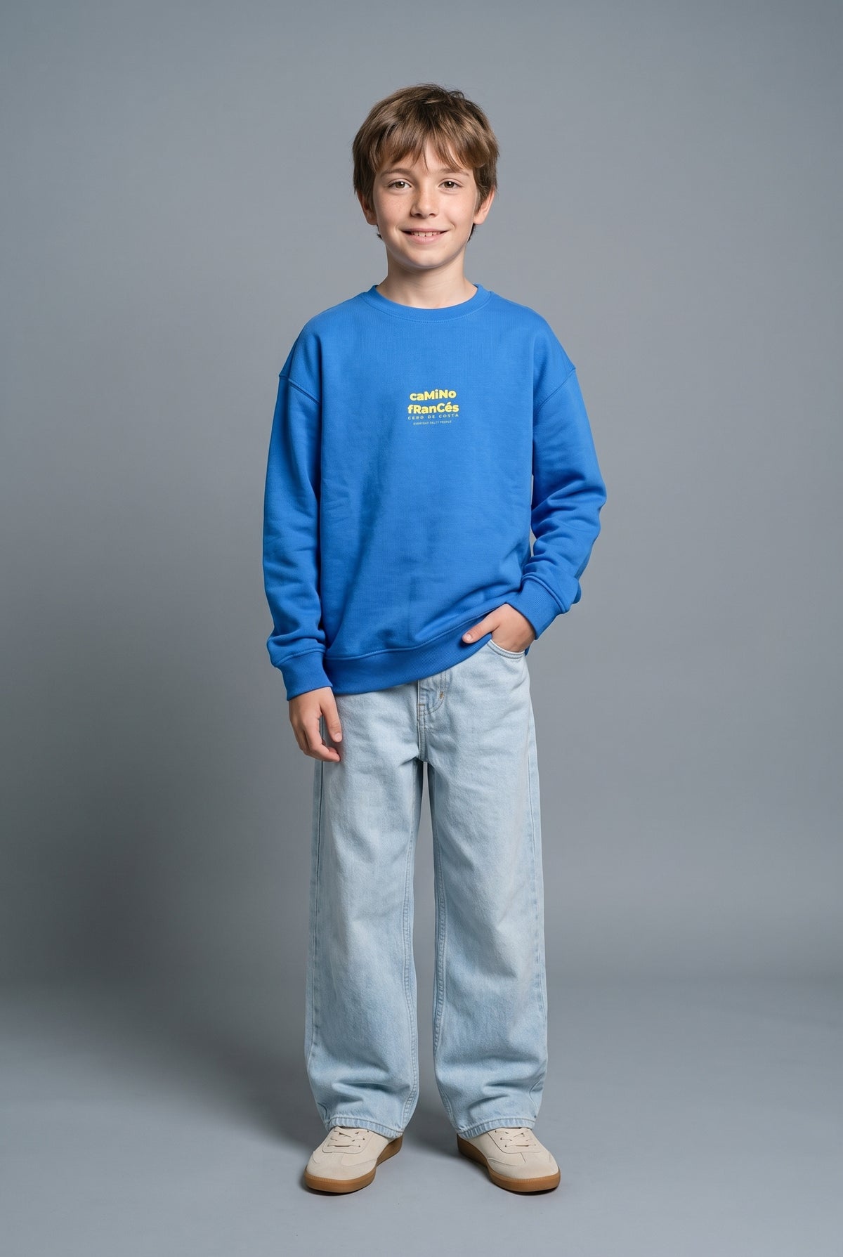 SUDADERA AZUL/AMARILLO "CAMINO FRANCÉS" – foto 5