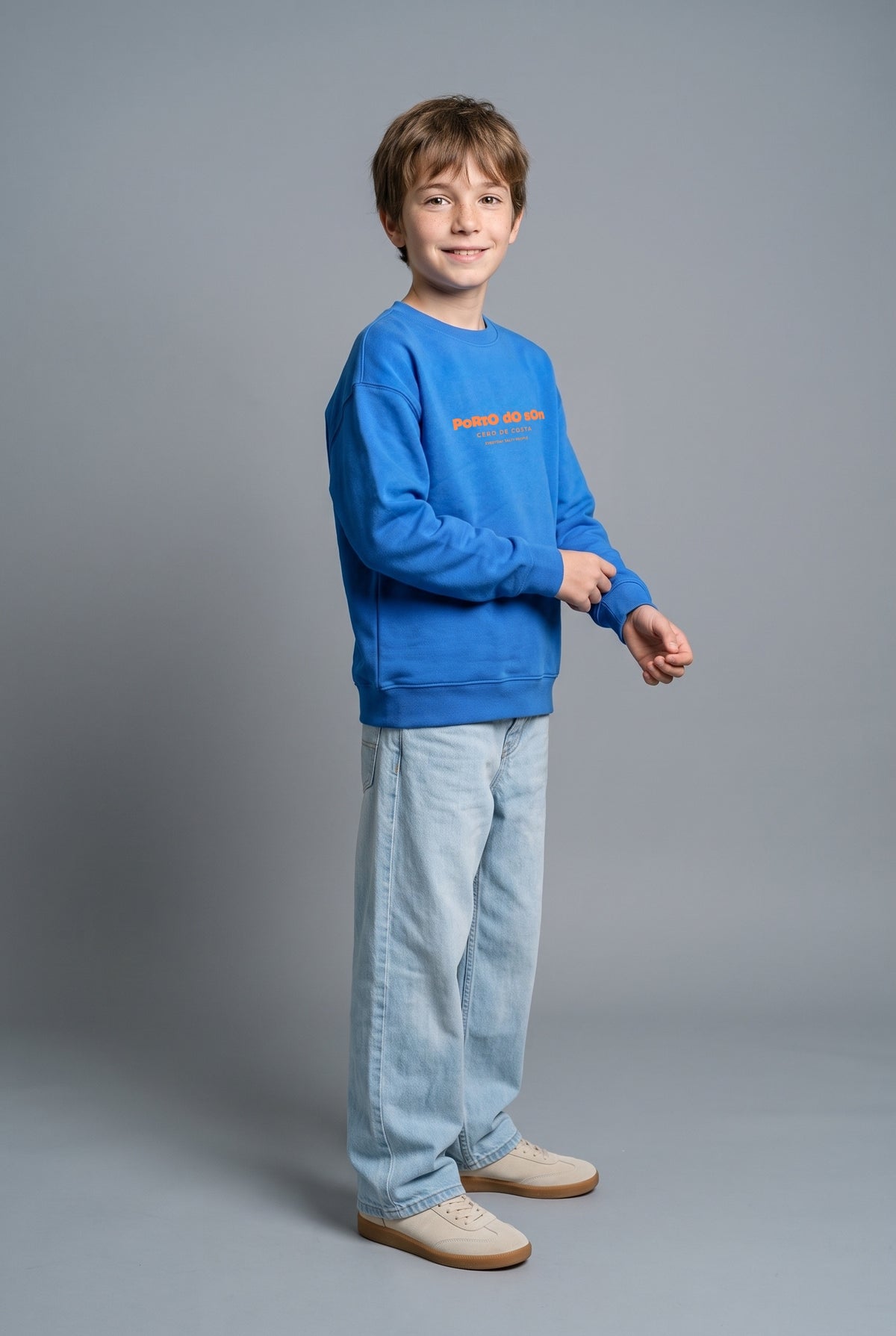 SUDADERA AZUL/NARANJA "PORTO DO SON" – foto 5